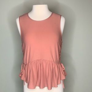 Light Pink Peplum Top